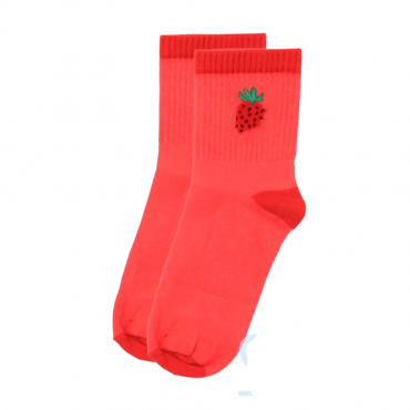 Red Strawberry Ημίκοντες Κάλτσες