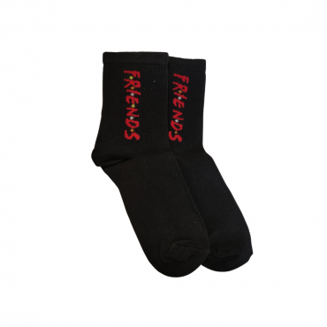 Friends Black-Red Κάλτσες