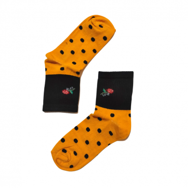 Rose Orange Ημίκοντες Κάλτσες